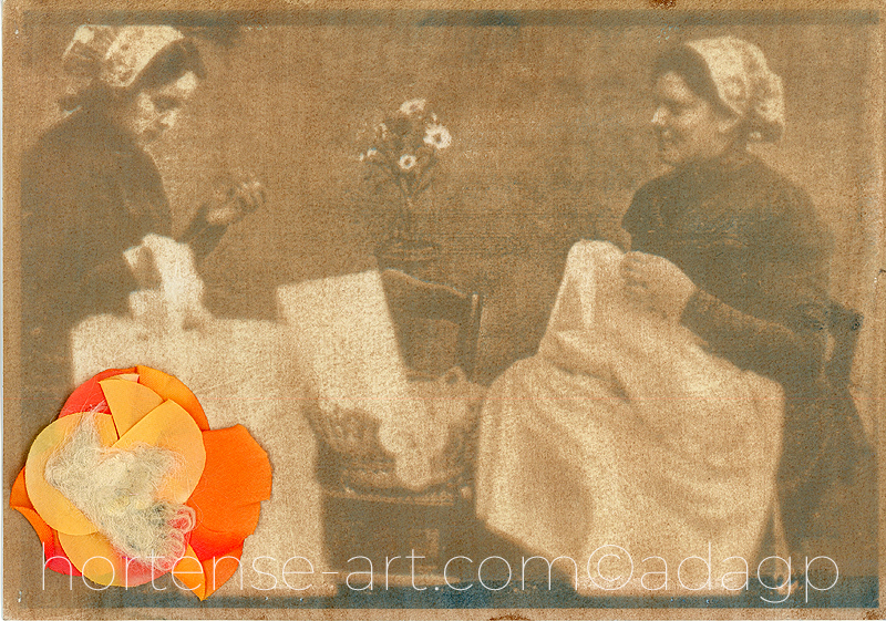 gomme bichromatée, cyanotype & couture -photographie - art contemporain - copyright Adagp Paris