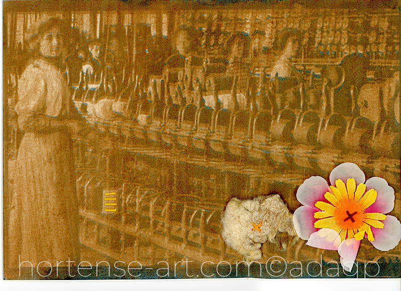 gomme bichromatée, cyanotype & couture -photographie - art contemporain - copyright Adagp Paris