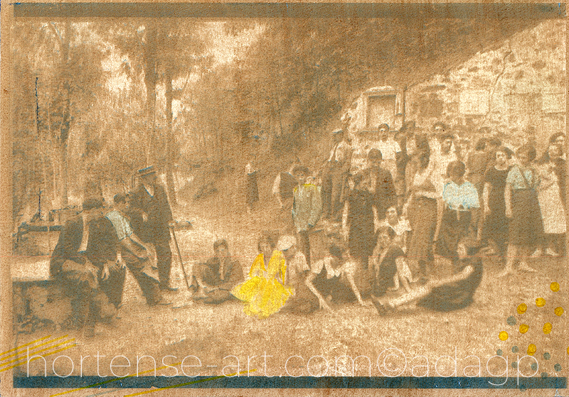 gomme bichromatée, cyanotype & aquarelle -photographie - art contemporain - copyright Adagp Paris